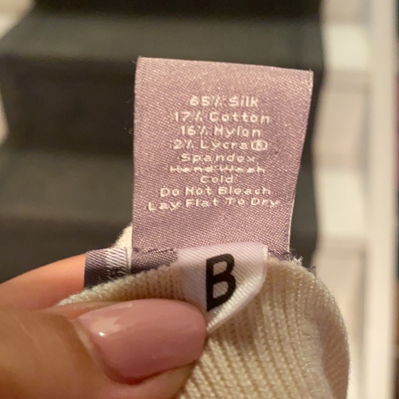 Ann Taylor Cream Button Closure Cardigan - Picture 3 of 4